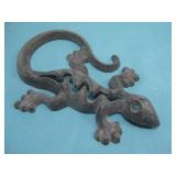 Cast Iron Gecko Wall Art