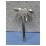 Hallmarked Mexican S.S. Palm Tree Pin Brooch See