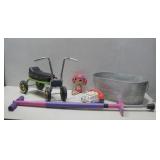 Pogo Stick, Fisher Price Phone, Ride On Toy & More