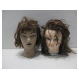 Two Mannequin Heads See Info
