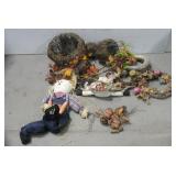 Decorative Fall Wreaths, Scarecrow & More