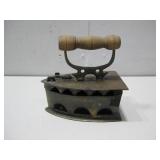 Vtg Brass Charcoal Iron See Info