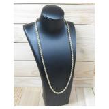 Sterling Silver Vermeil Necklace Hallmarked 24g