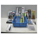 Assorted Kitchen Knives,Scissors, & One Salad Set
