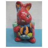 Talavera Rabbit Plant Holder 5' See Info