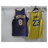 LA Lakers Jerseys Bryant #8 & James #23 See Info