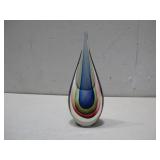 Murano-Style Teardrop Glass Sculpture 11' Tall