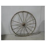 Vtg Wooden Wagon Wheel 43' See Info