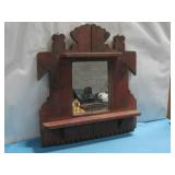 Handmade Wooden Dressing Mirror W/Shelf See Info