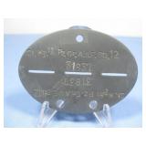WWII German Dog Tag ID SS Panzer-Grenadiers