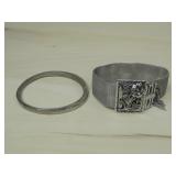 Whiting & Davis Co. Rhodium Plated Mesh Bracelet W
