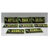 Eight New Mexico Chile License Plates