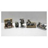 5 Flambro Emmett Kelly Jr. Porcelain Clowns