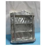 Punched Tin Hanging Wall Shelf 16.5' x 4.5' x 20'