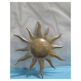 Copper Celestial Style Sun Wall Hanging 21'