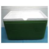 Vtg Coleman Green Party Stacker Cooler