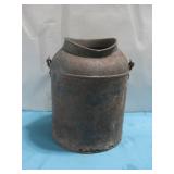 Vtg Metal Milk Can 12' Tall See Info