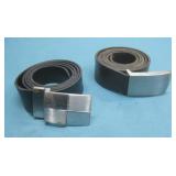 Two Genuine Leather Belts W/Buckles See