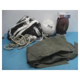 Volleyball & Net, NIB Wilson Football See Info