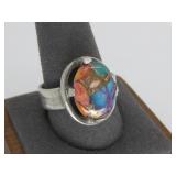 VTG SW Sterling Silver Mohave Turq Ring 11G T.W