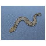 Hallmarked Vtg Southwestern S.S. Snake Pendant See
