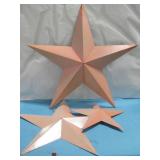 (3) Metal Star Wall Decor 35.5' x 35.5' See Info