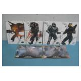 Six Assorted Halo Trading Cards