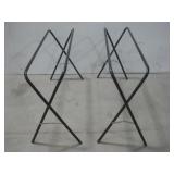 Two Metal Paint & Body Work Stands