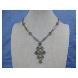 Sterling Silver Necklace By 'MLO' 40.65g