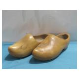 Large Wood Carved Clogs