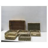 Assorted Woven Storage Baskets See Info