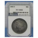 PCI Graded 1883-O Morgan Silver Dollar 90% Silver