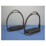 Vtg English Saddle Stirups Stamped England