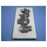 Mid Century Brutalist Geometric Wall Plaque 5'x10'