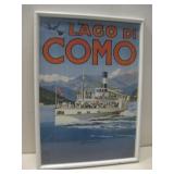 Framed 1986 Lago Di Como Italian Poster See