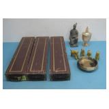 (3) Vtg Metal Safe Deposit Boxes & More See Info