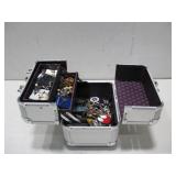 Assorted Costume Jewelry & Case See Info