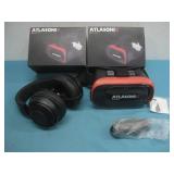 Atlasonix VR Headsets & Black Headphones See Info
