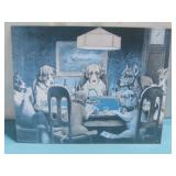 Dogs Playing Poker Metal Sign 15' x 12' See Info