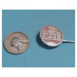 Vtg F-350 & Pontiac Chieftain Fender Emblems See