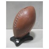 Ceramic Football Bank On Stand See Info