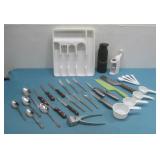 Assorted Utensils W/ Tray