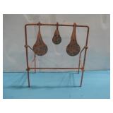 Metal Framed 3- Steel Shooting Target See Info