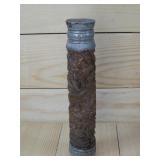 Chinese Incense Tube Amber Glass See Info