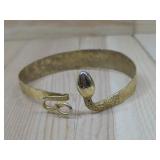 Goldtone Snake Bangle Bracelet