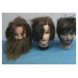Three Mannequin Heads See Info
