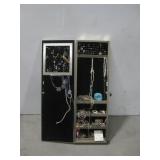 Mirrored Jewelry Cabinet W/Fashion Jewelry See