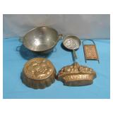 Vtg Copper Kitchen Aids & Jello Molds