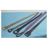 5  Assorted Fashion Belts Joan & David,Jaeger See