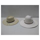 Summit Cowboy Hat Size 57 & Straw Hat See Info